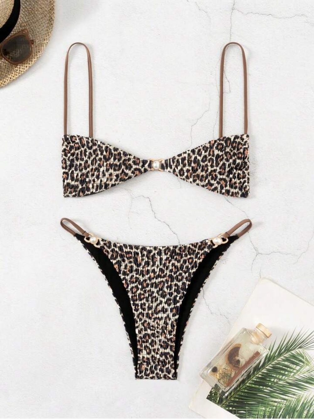 SHEIN leopard bikini